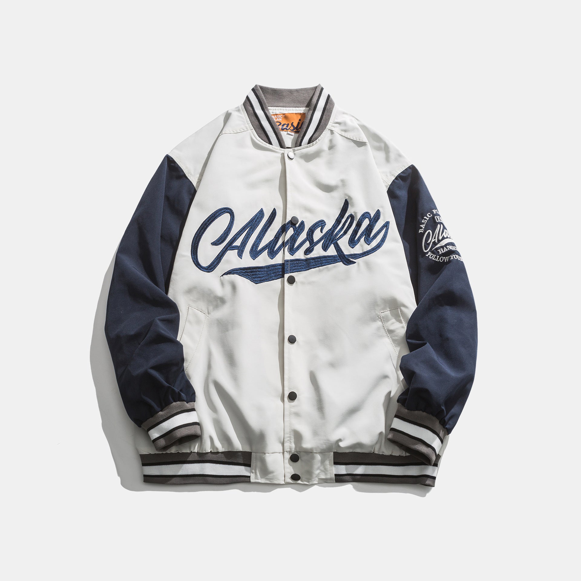 Embroidered Cotton Baseball Jersey – Classic Streetwear Style
