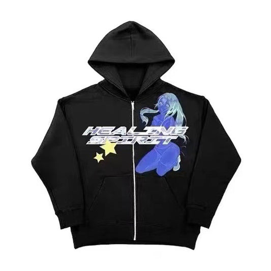 Retro Art Hoodie – Minimalist Streetwear Pullover Sweatshirt